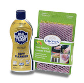 Bar Keepers Friend envase y paño, limpieza efectiva sin rayas