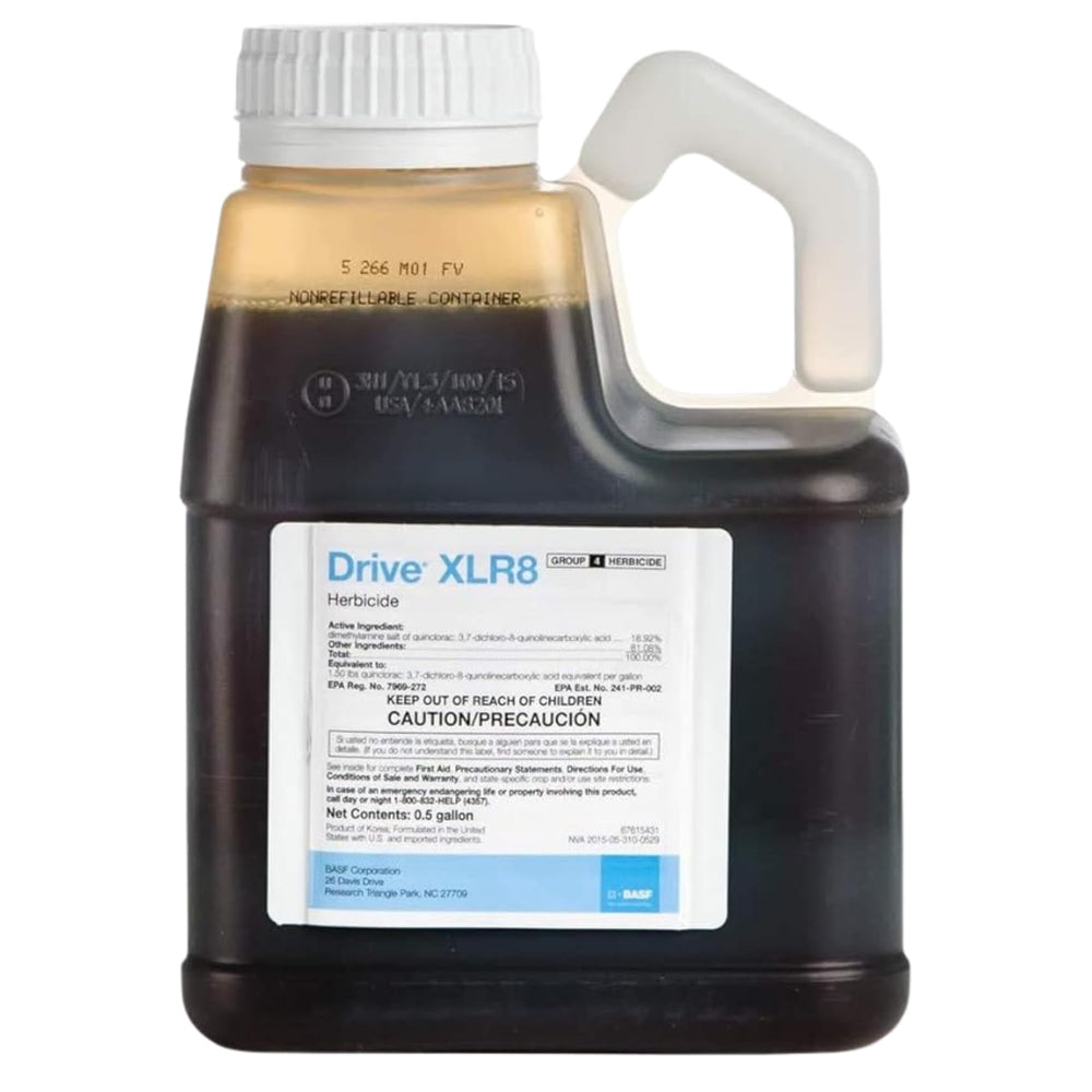 BASF Drive XLR8 frente del envase mostrando etiquetado y beneficio de control