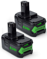 BATWAYPRO vista frontal del pack 2 baterías con compatibilidad Ryobi y mayor autonomía