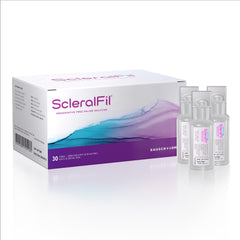 Bausch + Lomb front packaging showing 30 single-use vials and product name beneficial for travel