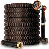 BazeSync manguera 100FT vista frontal y empaque mostrando longitud y accesorios