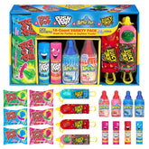 Bazooka Candy Brands frente del paquete con variedad de paletas para fiestas