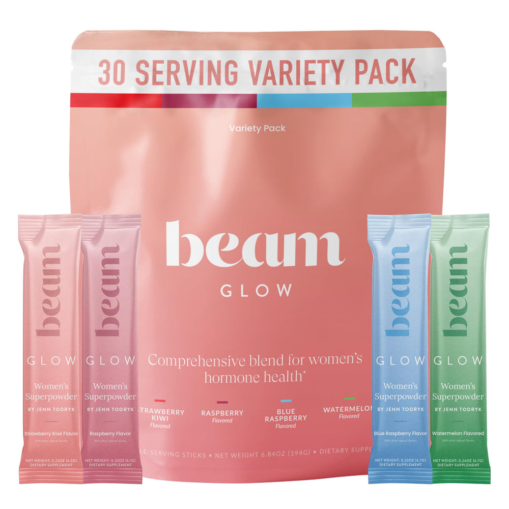 BEAM envase frontal mostrando la marca y beneficios visibles