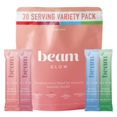 BEAM envase frontal mostrando la marca y beneficios visibles