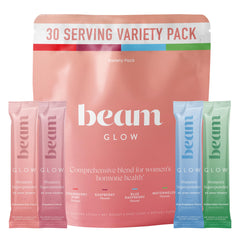 BEAM envase frontal mostrando la marca y beneficios visibles