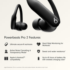Beats auricular Powerbeats Pro 2 detalle de superficie y ergonomía confortable