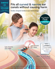 BEBIRD pinzas suaves en uso, sujetan cerumen sin raspar ni causar dolor