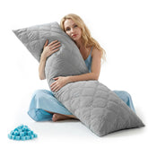 BEDELITE almohada corporal frente mostrando diseño y acabado fresco