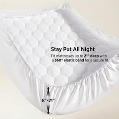 Bedsure primer plano del acolchado en forma de panal que distribuye presión corporal