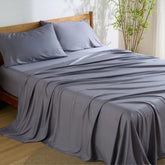 Bedsure vista frontal del empaque King mostrando conjunto completo y ventaja de frescura