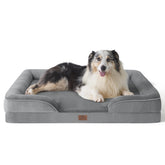 Bedsure vista frontal de la cama XL mostrando soporte y confort
