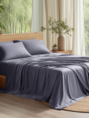 Bedsure paquete frontal mostrando juego de sábanas y beneficio de frescura