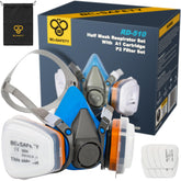 BEESAFETY mascarilla RD-510 frontal mostrando diseño ergonómico y sellado
