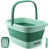 Beinilai cubeta frente verde mostrando diseño portátil y capacidad