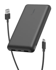 Belkin vista frontal del power bank mostrando diseño compacto y capacidad
