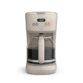 BELLA vista frontal de la cafetera con diseño y capacidad de 12 tazas