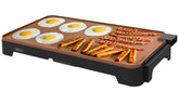 BELLA vista frontal de la parrilla XL mostrando diseño copper black y base robusta