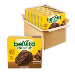 belVita frente del empaque mostrando cantidad y sabor chocolate, conveniencia