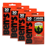 Ben's paquete frontal mostrando 4 paquetes de 12 toallitas, práctico para viajes