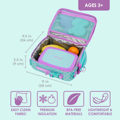 Bentgo cierre con cremallera amigable para manos pequeñas fácil uso