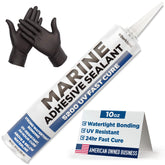Berkland cartucho 5200 frontal mostrando tamaño y color blanco, ideal para reparaciones marinas