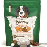 Bernie's envase frontal Perfect Poop mostrando el diseño y beneficio digestivo