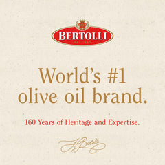 Bertolli gota de aceite destacando textura ligera y fluidez