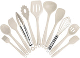 BESTZMWK vista frontal del set de 11 utensilios para cocinar, práctico y completo
