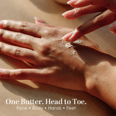Better Shea Butter aplicación en mano mostrando absorción nutritiva
