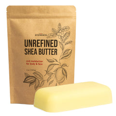 Better Shea Butter paquete frontal mostrando bloque y etiqueta clara