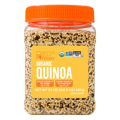 BetterBody Foods paquete frontal mostrando 1.5 lb y beneficios nutritivos