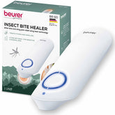 Beurer BiteX vista frontal mostrando diseño portátil y beneficios de alivio rápido