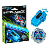 Beyblade Cobalt Dragoon frente mostrando diseño y potencia