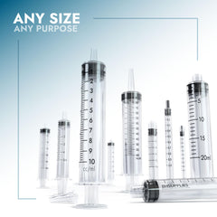 BH SUPPLIES jeringa 1 ml en mano para comparar tamaño y ergonomía cómoda