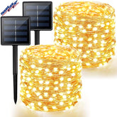 BHCLIGHT paquete frontal con dos guirnaldas mostrando longitud y LEDs