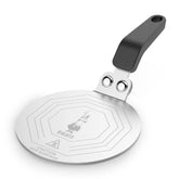Bialetti placa difusora vista frontal con logo señor de bigote y diseño robusto