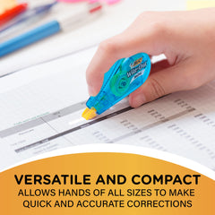 BIC Wite-Out en uso aplicando cinta en seco para escribir al instante