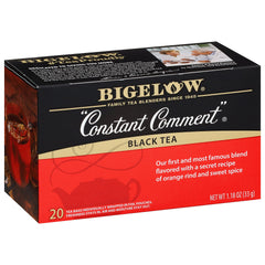 Bigelow Constant Comment front box showing packaging and product identity for pantry storage