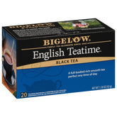 Bigelow front box showing English Teatime packaging and clear product info for easy selection