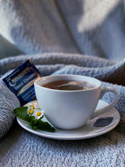 Bigelow Tea bolsita dentro de sobre sellado, protección del aroma y sabor