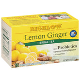 Bigelow Tea frente del empaque mostrando el diseño y beneficio fresco