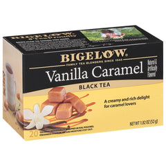 Bigelow Tea frente del empaque mostrando 6 paquetes y beneficio de cantidad