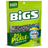 BIGS frente del empaque mostrando sabor Vlasic y conveniencia resellable