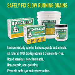 Bio-Clean en trampa de grasa mejorando flujo y reduciendo olores