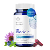 Bio-Botanical Research frasco frontal Biocidin para fácil identificación y confianza