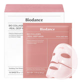 BIODANCE mascarilla hidrogel frontal mostrando el empaque y beneficios hidratantes