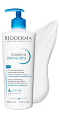 Bioderma Atoderm Ultra crema textura cremosa en cuchara, demuestra hidratación rica
