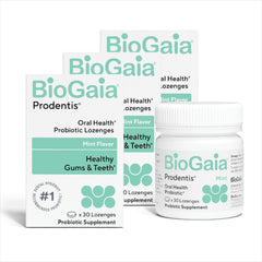 BioGaia Prodentis frente del empaque, presentación clara y profesional