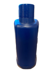 BioGuard botella de 3 litros junto a una cinta métrica para mostrar escala y rendimiento