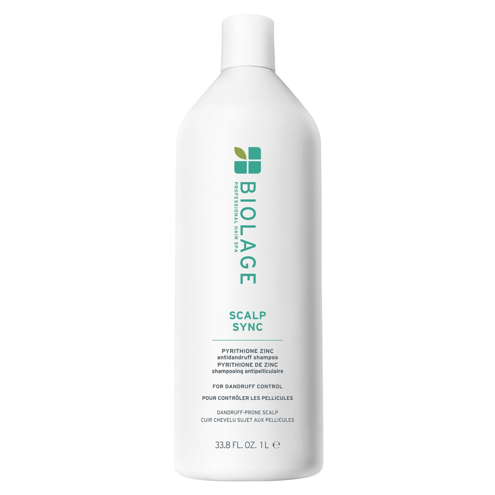 Biolage botella frontal 1L mostrando tamaño y diseño ecológico